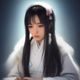 日日视频算法工程师李明远，戴眼镜，格子衫，坐在双屏电脑前，背景是代码界面